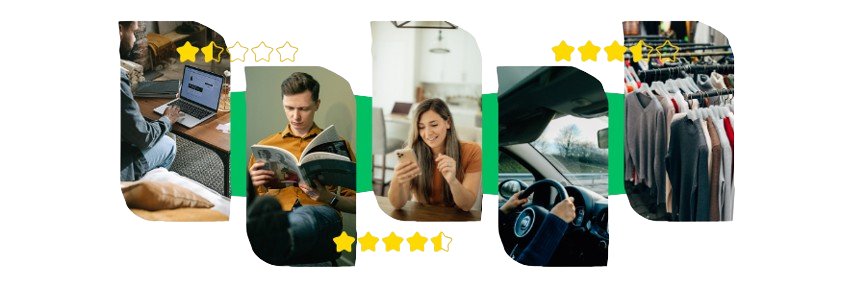 People sharing reviews